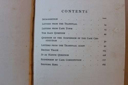 Letters from an Uitlander, 1899-1902. With introduction by Major Sir Bartle Frere
