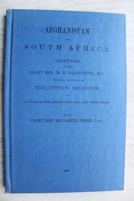 Afghanistan and South Africa - Letter from Sir Bartle Frere
