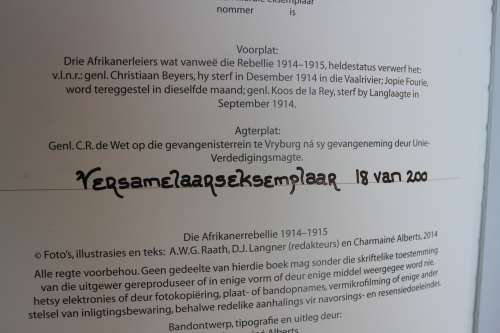 Die Afrikanerrebellie - Die Erwe van ons Vaad`re Nr. 6
