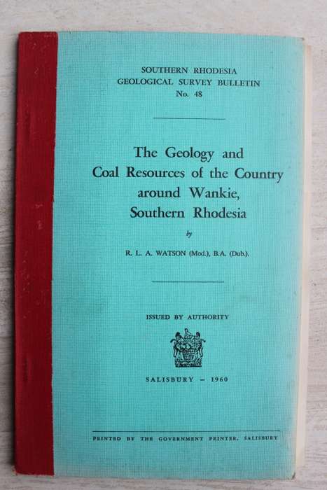 The Geology and Coal Resources of the country around Wankie, Southern Rhodesia