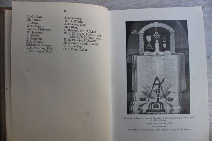 THE ORIGIN OF FREEMASONRY -   THE REV. J. SLOMOVITZ