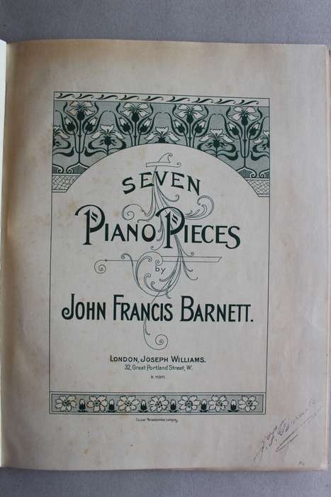 Piano Album - even Piano Pieces by John Francis Barnett.