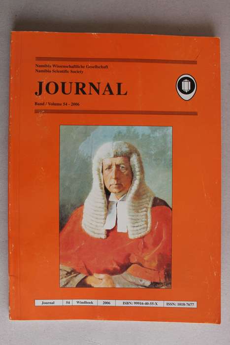 Namibia Scientific Society Journal 2006