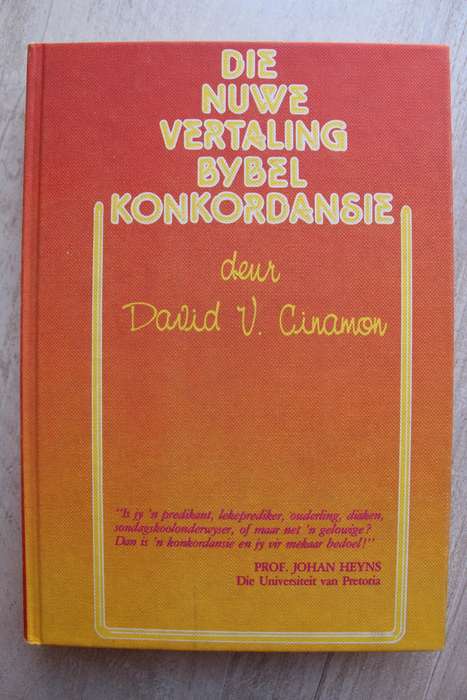 Die Nuwe Vertaling Bybel Konkordansie - Cinamon