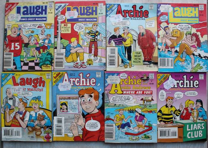 Archie Digest Comics x 8