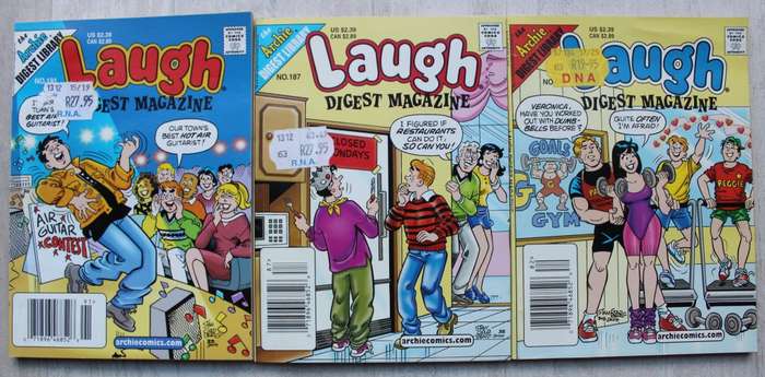 Archie Digest Magazine Comics x 3 Laugh Digests