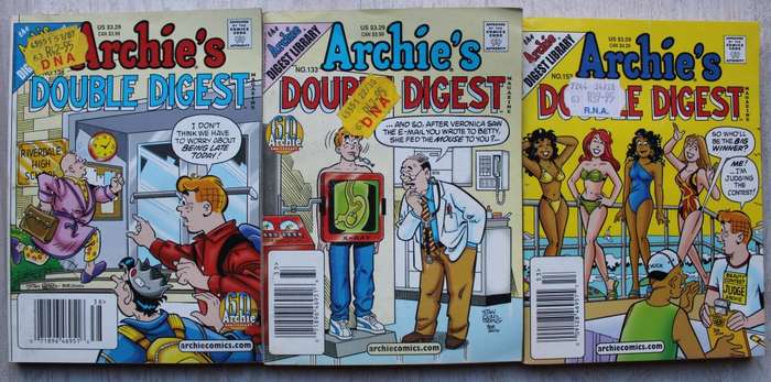 Archie Double Digest Comics x 3