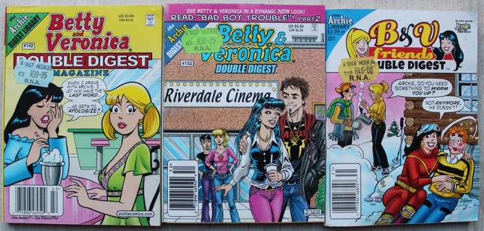 Archie Double Digest Comics x 3 - Betty & Veronica