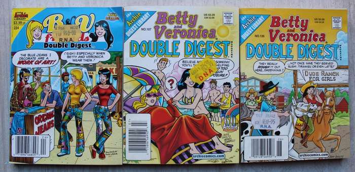 Archie Double Digest Comics x 3 - Betty & Veronica