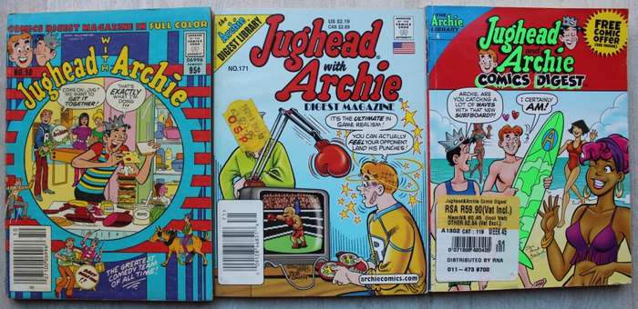 Archie Digest Magazine Comics x 3 Jughead with Archie