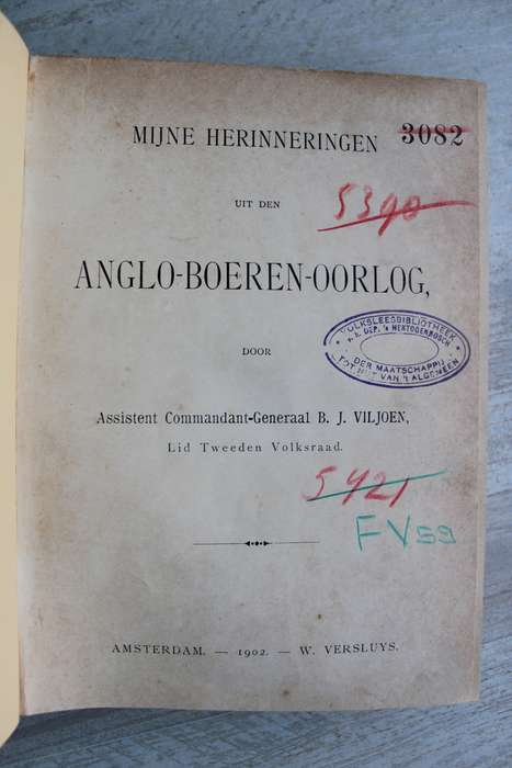 Mijne Herinneringen uit den Anglo-Boeren-Oorlog - Viljoen