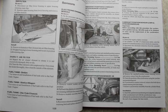 Workshop Manual for Falcon, Fairlane 1998 - 2002