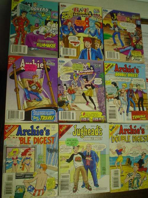 9 x Archie Double Digest Library comics