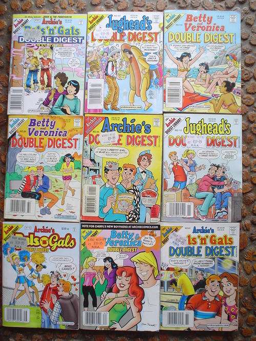9 x Archie Double Digest comics