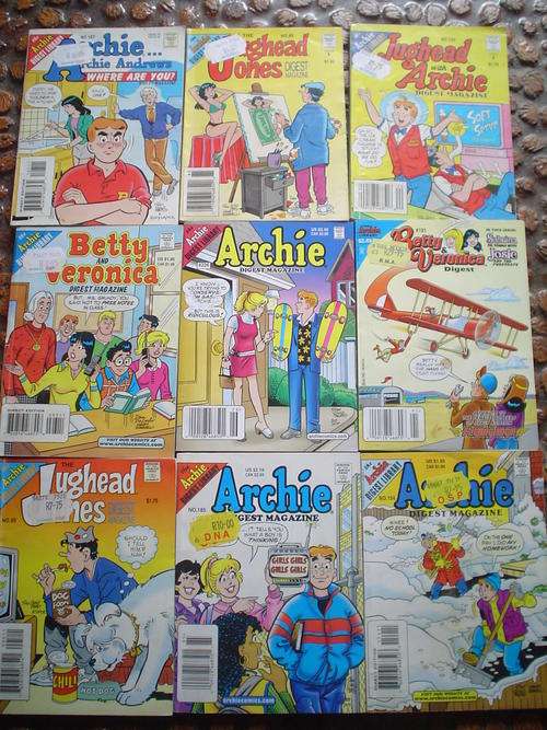 9 x Archie Digest Library comics