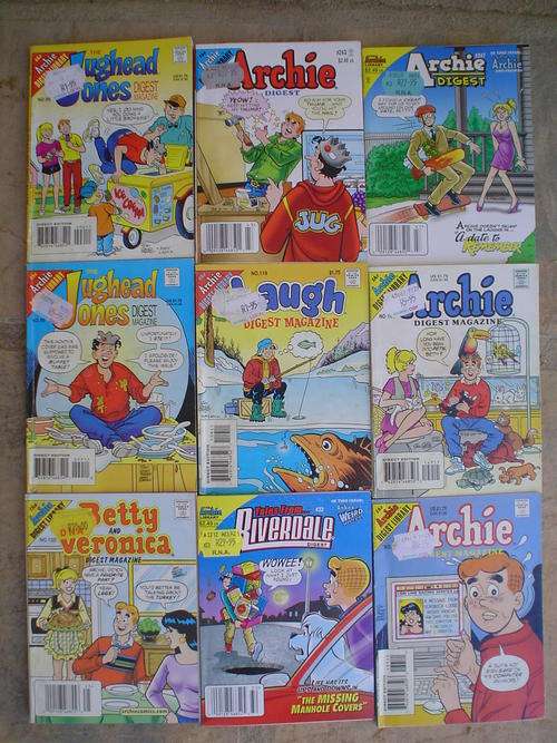 9 x Archie Digest Library comics