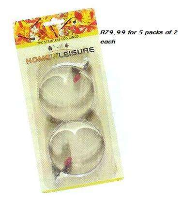 Stainless Steel Egg Rings - 5 packs of 2 each
