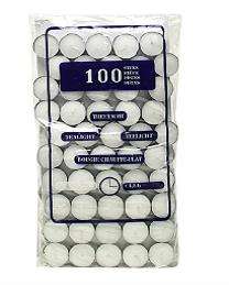 Pack of 100 Tea Light Candles for only R79.95