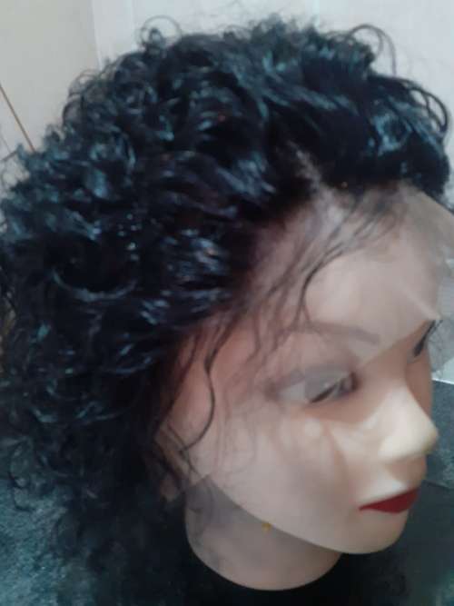 8 inch frontal curl wig