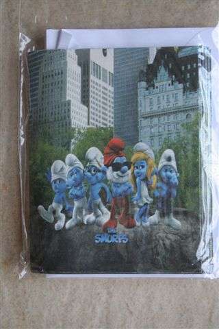 Smurf birthday invitations