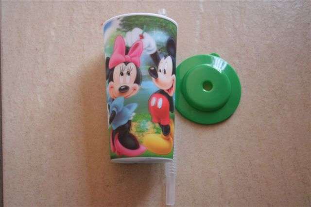 Mickey and Minnie Mouse Drinking glass, 14cm