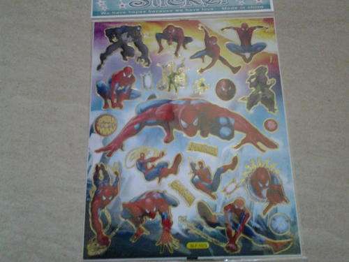 Spiderman sticker sheet