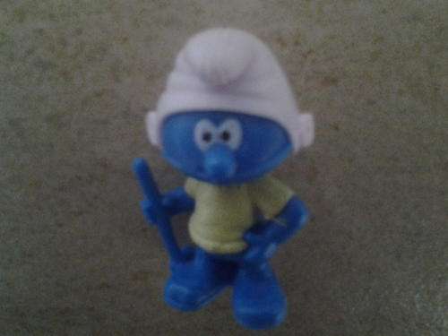 smurf figurine 5cm, perfect for caketopper