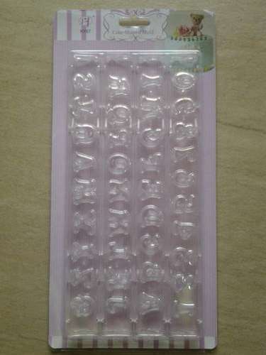 Alphabet and numbers fondant cutter embosser WAS R100 NOW R55