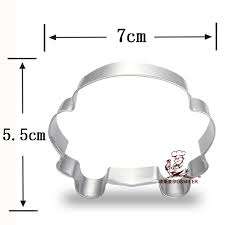 Wedding car cookie cutter metal, 7x5.5cm