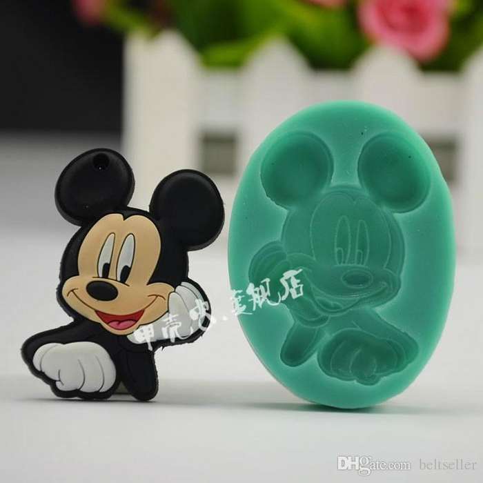 Mickey mouse Silicone fondant mould, size of mould 6x4.5cm