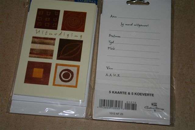 Invitation cards 5 cards, and evelopes per pack - Carlton card