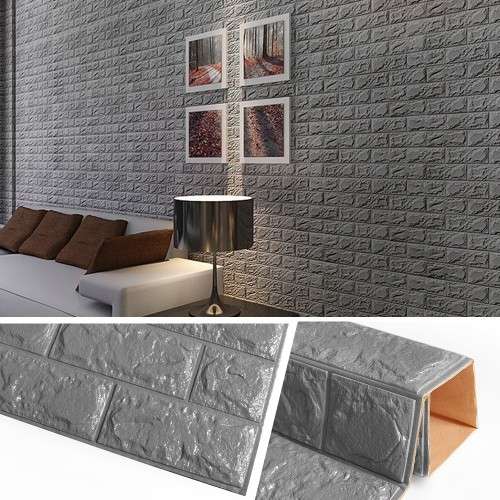 3D Brick Wall Foam Sticker
