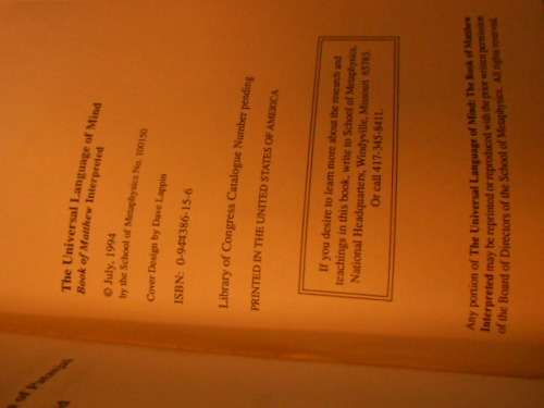 D R CONDRON -  UNIVERSAL LANGUAGE OF MIND - BIBLEBOOK  OF MATTHEW INTERPRETED JULY