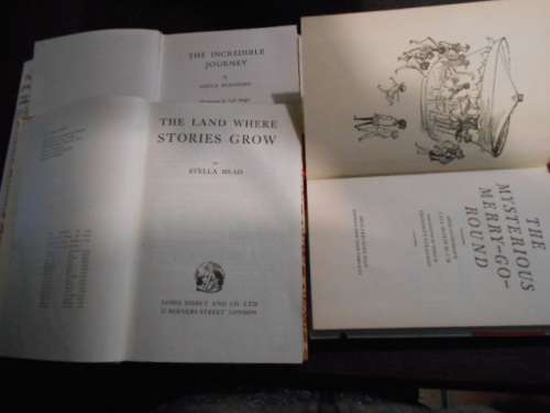 3 BOOKS  mysterious merry-go-round, incredible jouney, land where stories grow