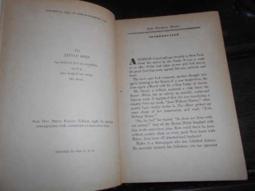 Jews without mony by Michael Gold  - Sun dial press 1946