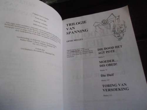 TRILOGIE VAN SPANNING - ERNIE MELLET  - 3 ROMANS 2004 sagteband