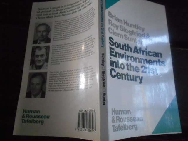 South African environments into 21st century: Sunter, Clem (autographed)