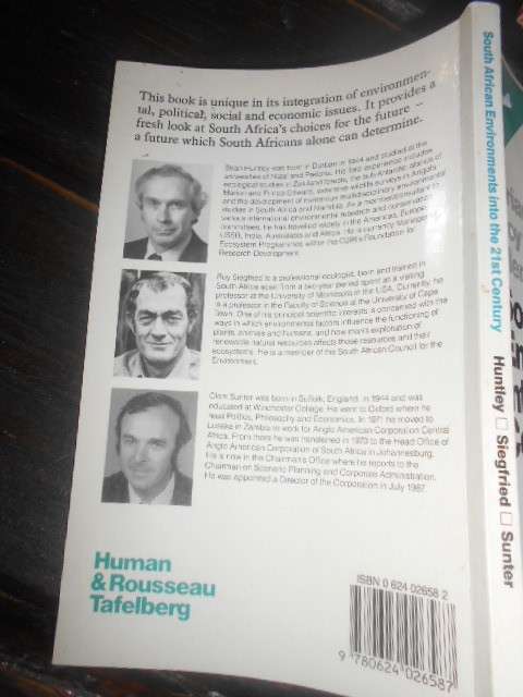 South African environments into 21st century: Sunter, Clem (autographed)