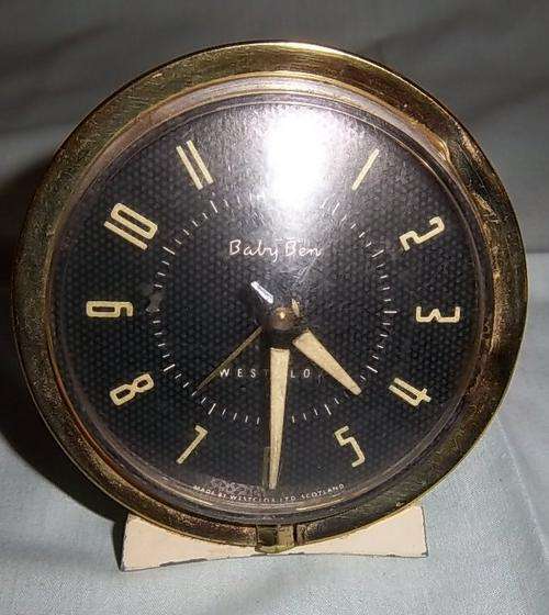 A WESTCLOX BABY BEN MECHANICAL ALARM CLOCK