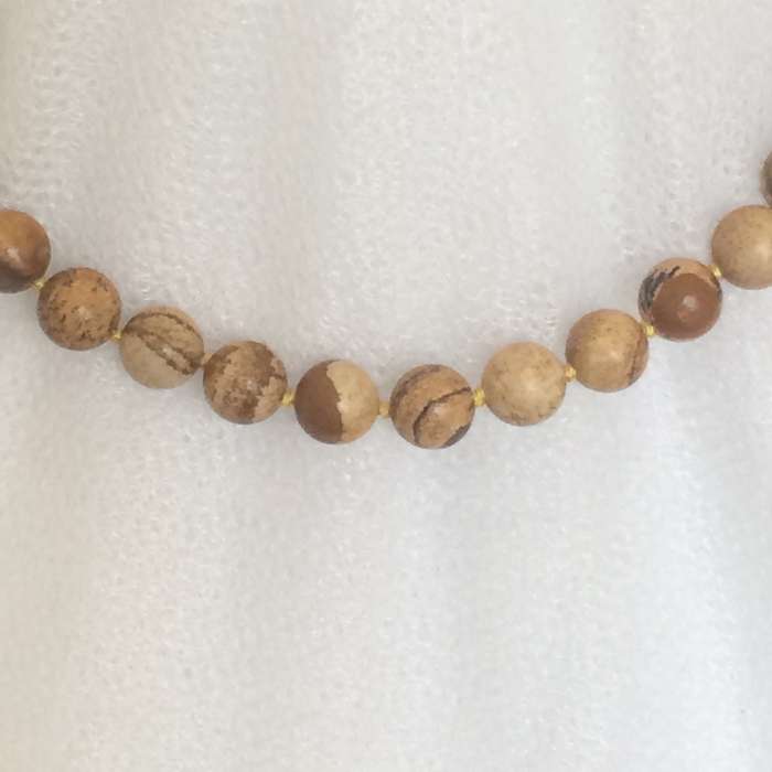 Picture Jasper Semi Precious Stone Necklace