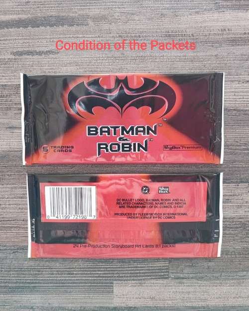 1997 SkyBox Batman and Robin Factory Sealed Collectible Cards
