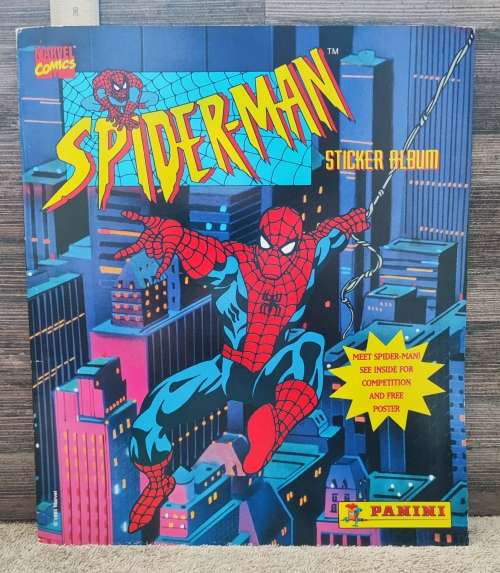 1995 Panini Marvel`s Spiderman Sticker Album & Collectible Stickers