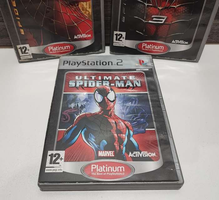 Playstation 2 Games - Spiderman 2, Spiderman 3 and Ultimate Spiderman