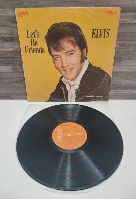 Vintage LP Record - Elvis Let`s Be Friends