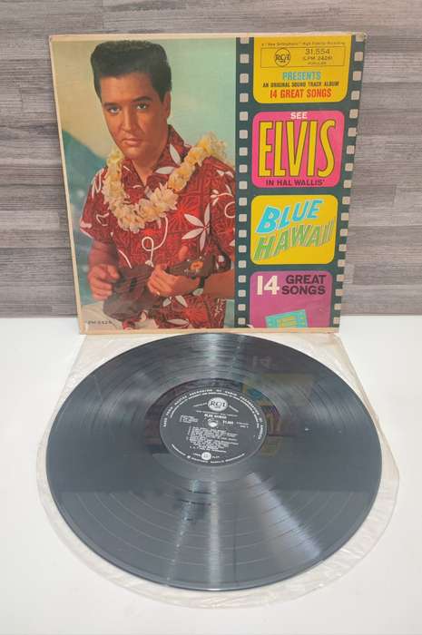 Vintage LP Record - Elvis Blue Hawaii