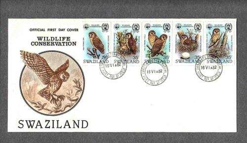 BIRDS THEMATIC ...SWAZILAND  FDC ... 1982... Clean
