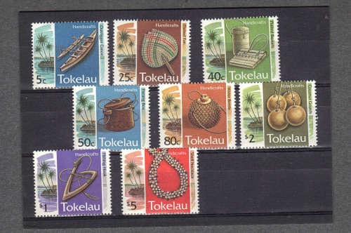 Tokelau Islands 1994 .. Handicrafts .. Full Set ...MUM