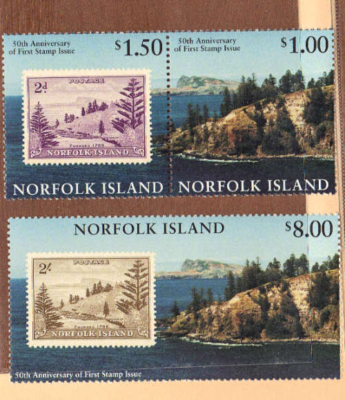 Norfolk Island ... Full set 1997 .. 50th Anniversary of the first Stamp Issue ,,MuM