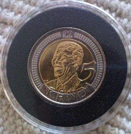 Mandela Birthday R5 Encapsuled Coin