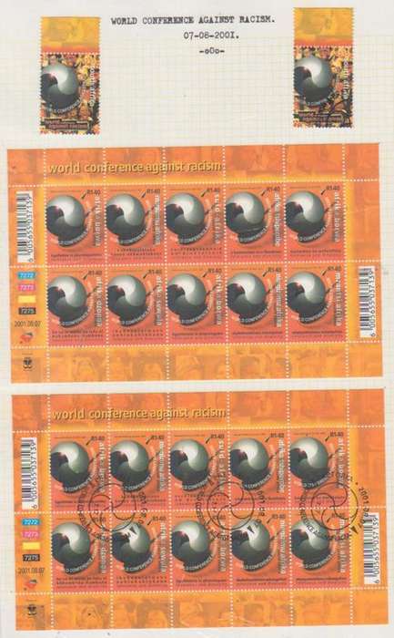 SOUTH AFRICA SHEETLETS 2001 &STAMPS